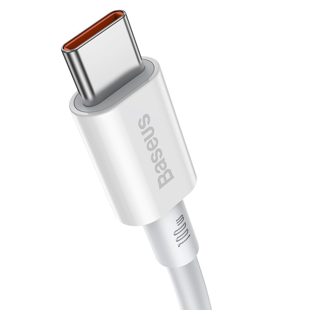 Cablu de Date Type-C la Type-C 100W, 1m, 480Mbps - Baseus Superior Series CATYS-B02 - Alb