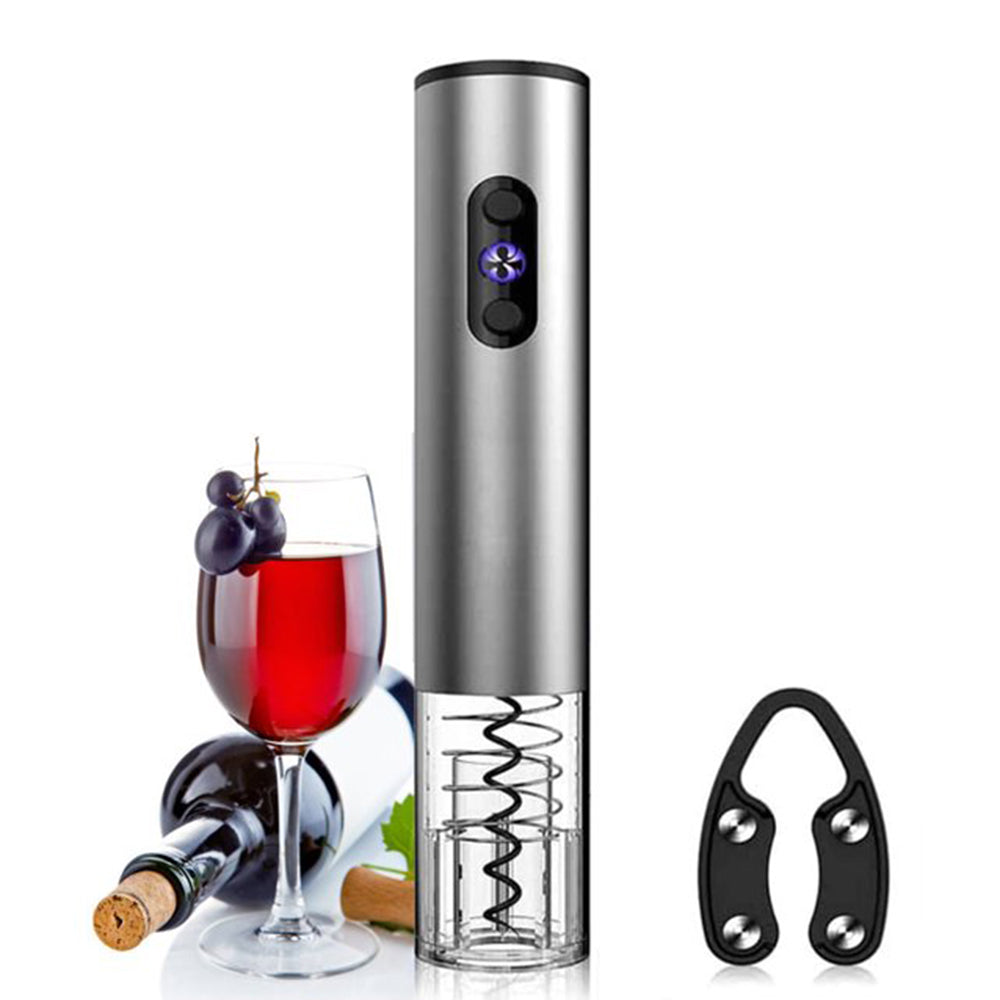 Tirbuson electric pentru Sticle cu taietor sigiliu, Techsuit, C001N, Gri