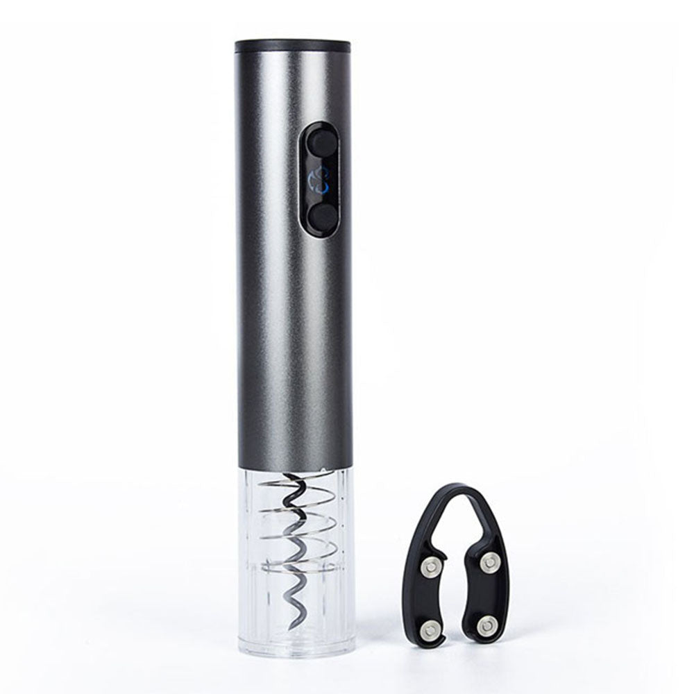 Tirbuson electric pentru Sticle cu taietor sigiliu, Techsuit, C001N, Gri