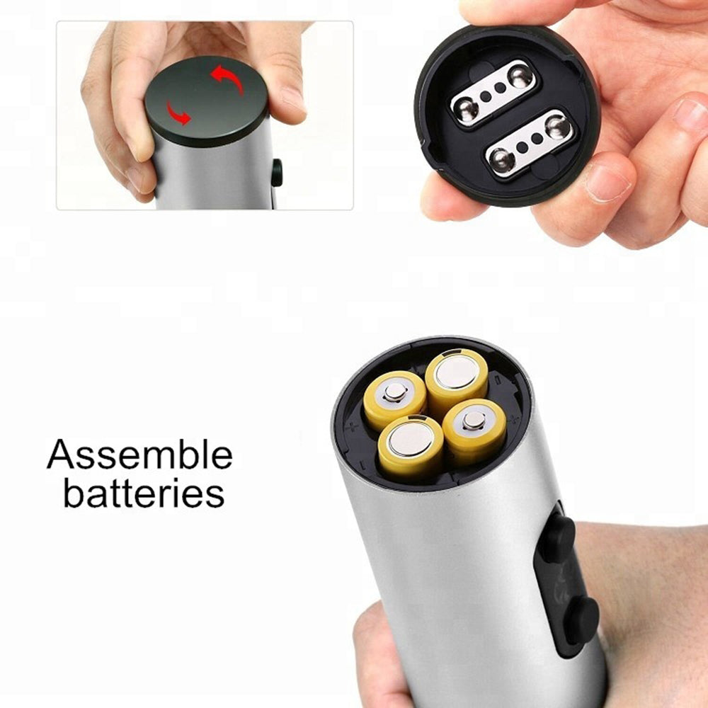Tirbuson electric pentru Sticle cu taietor sigiliu, Techsuit, C001N, Gri
