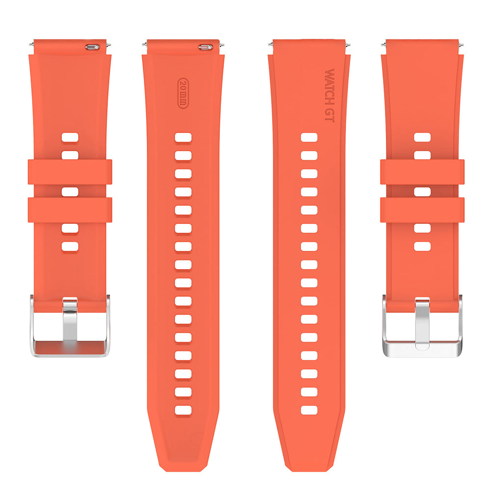 Curea pentru ceas Samsung Galaxy Watch 46mm / Gear S3, Huawei Watch GT / GT 2 / GT 2e / GT 2 Pro / GT 3 - 46 mm - Techsuit Watchband 22mm W026 - Portocaliu