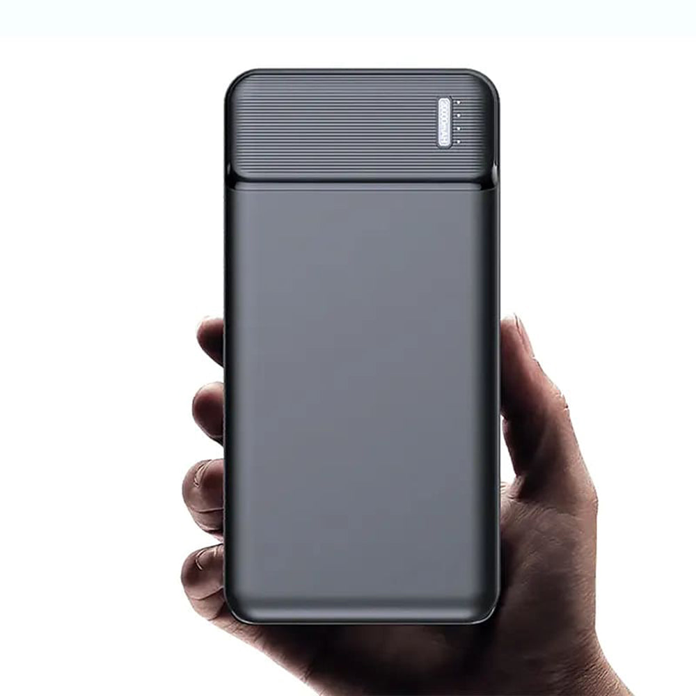 Baterie Externa 20000mAh, Techsuit cu indicator led, PB-N2, Negru